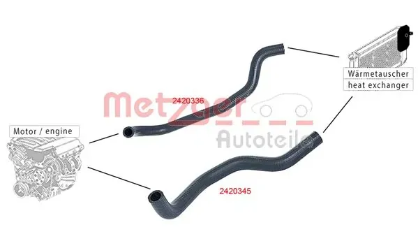 Шланг грубки/обігрівача 87245YV020 Toyota