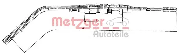 Трос ручного гальма задній, правий/лівий AD050220 Adriauto