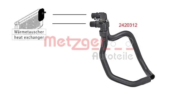 Шланг грубки/обігрівача 2420312 Metzger