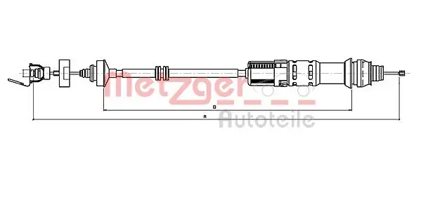 Трос зчеплення 112199 Metzger