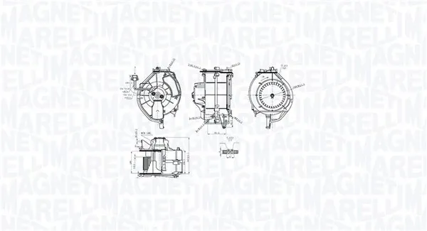 Вентилятора пічки 069412759010 Magneti Marelli