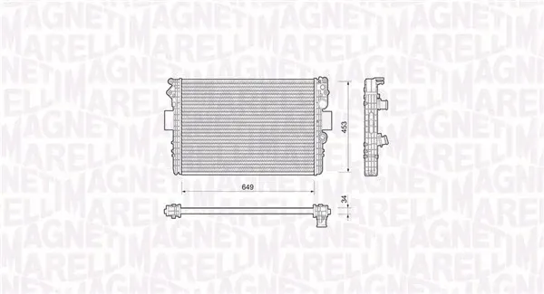 Радіатор 350213169000 Magneti Marelli