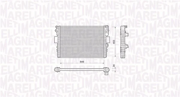 Радіатор 350213169000 Magneti Marelli