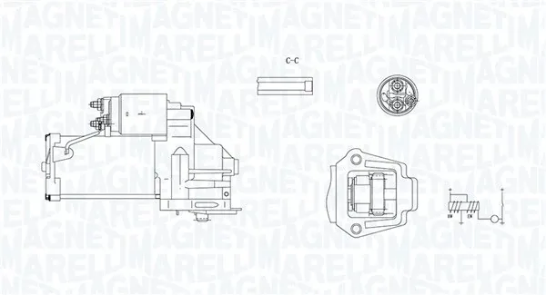 Стартер 063721245010 Magneti Marelli