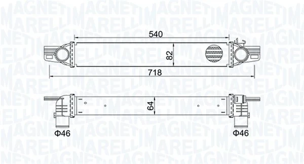 Інтеркулер 351319204360 Magneti Marelli