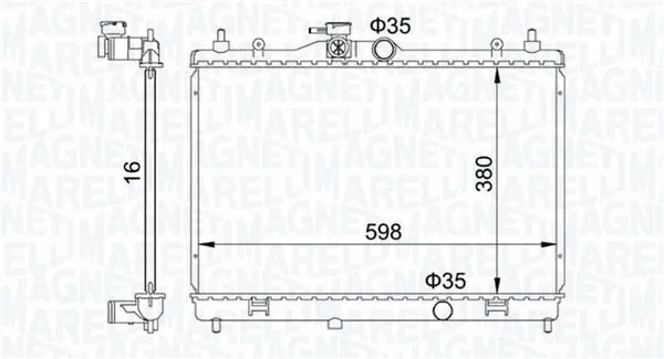 Радіатор 350213168300 Magneti Marelli