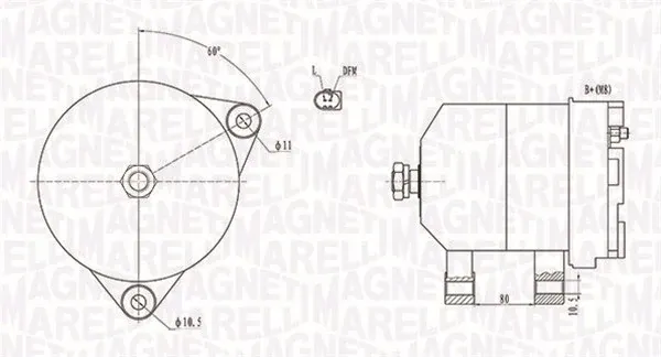 Генератор 063731913010 Magneti Marelli