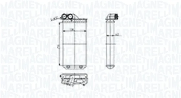 Радіатор пічки BR460 Magneti Marelli