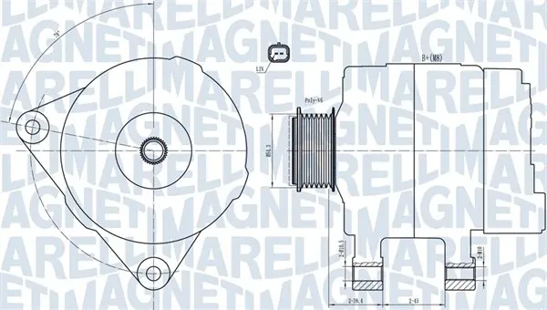 Генератор 063732033010 Magneti Marelli