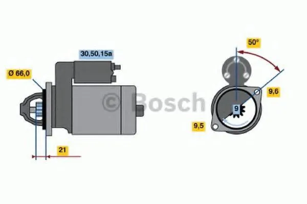 Стартер 0986012881 Bosch