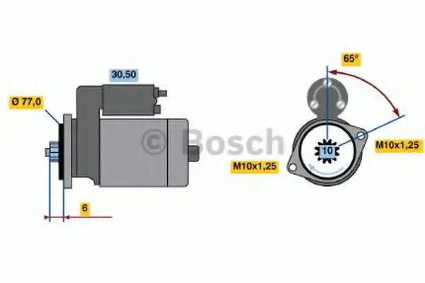 Стартер 0986014141 Bosch