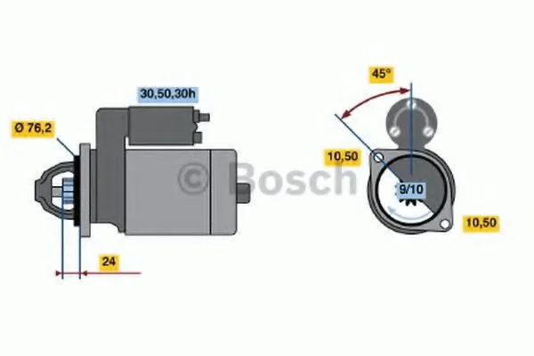 Стартер 0986014840 Bosch