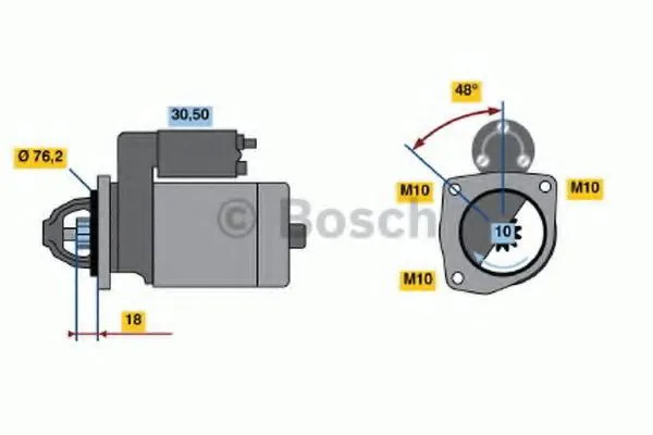 Стартер 0986015090 Bosch