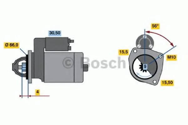 Стартер 0986018860 Bosch