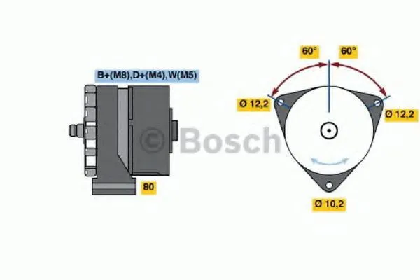 Генератор 0986037440 Bosch