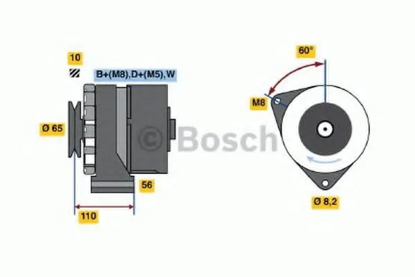 Генератор 0986038090 Bosch