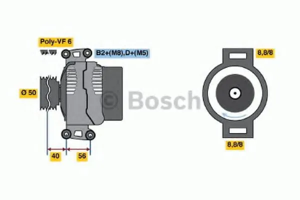 Генератор 0986043660 Bosch