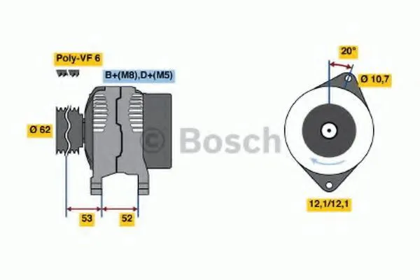 Генератор 0986049231 Bosch