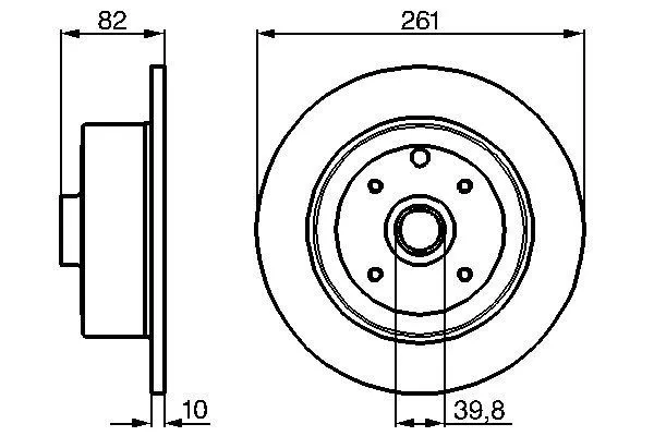 Гальмівні диски 0986478328 Bosch