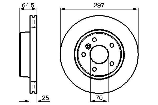 Гальмівні диски передні 0986478483 Bosch