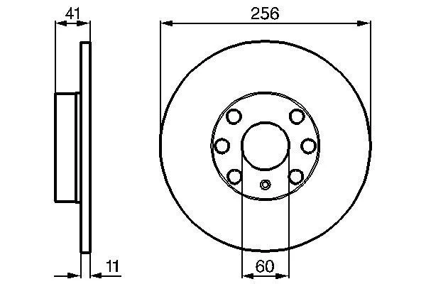 Гальмівні диски передні 0986478880 Bosch