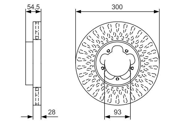 Гальмівні диски передні 0986479B11 Bosch
