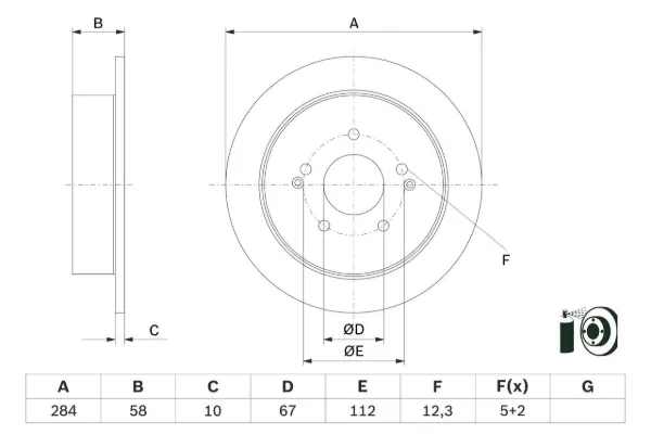 Гальмівні диски 0986479H16 Bosch