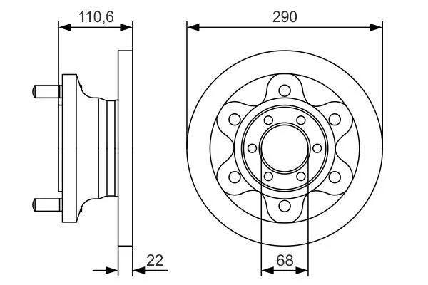 Гальмівні диски передні 0986479S95 Bosch