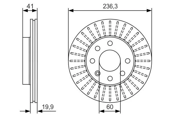 Гальмівні диски передні 0986479S98 Bosch