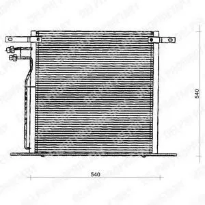 Радіатор кондиціонера TSP0225126 Delphi