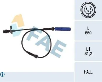 Датчик АБС передній 78045 FAE