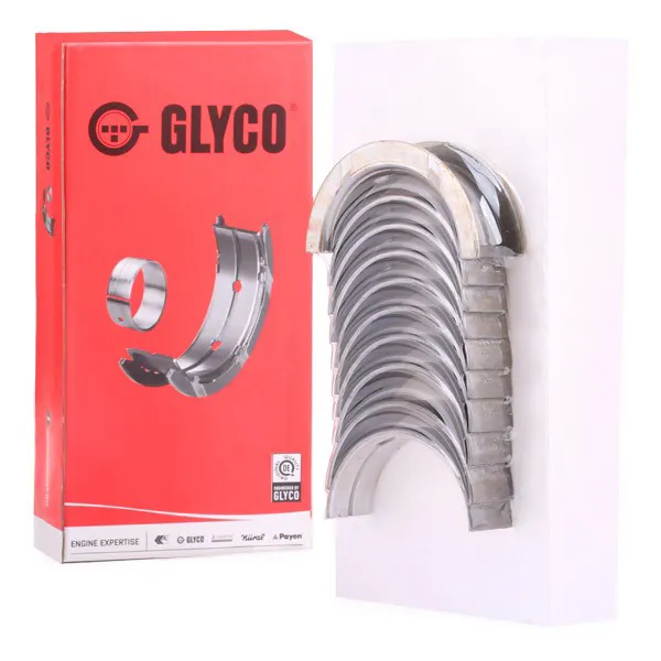 Вкладиші колінвала, корінні, комплект, стандарт (STD) H10205STD Glyco