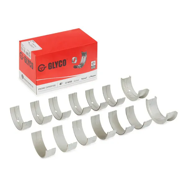 Вкладиші колінвала, корінні, комплект, стандарт (STD) H9927STD Glyco