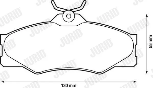 Передні тормозні колодки 571380J Jurid/Bendix