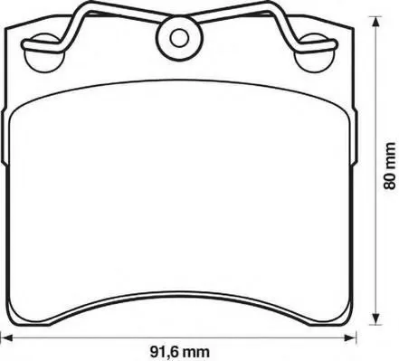 Передні тормозні колодки 571458J Jurid/Bendix