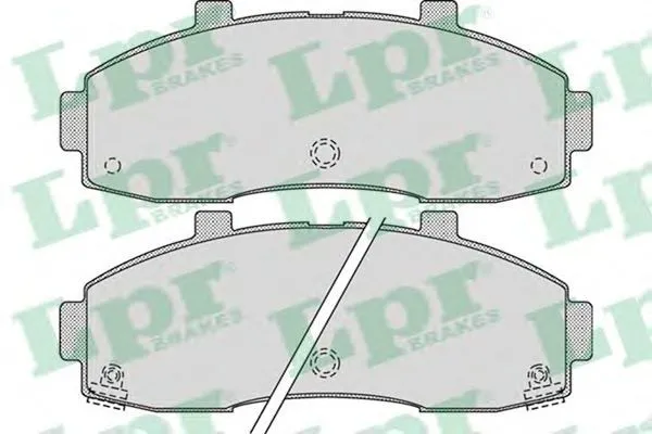 Передні тормозні колодки 05P1020 LPR