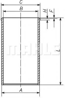 Гільза поршнева 213WT02 Mahle Original
