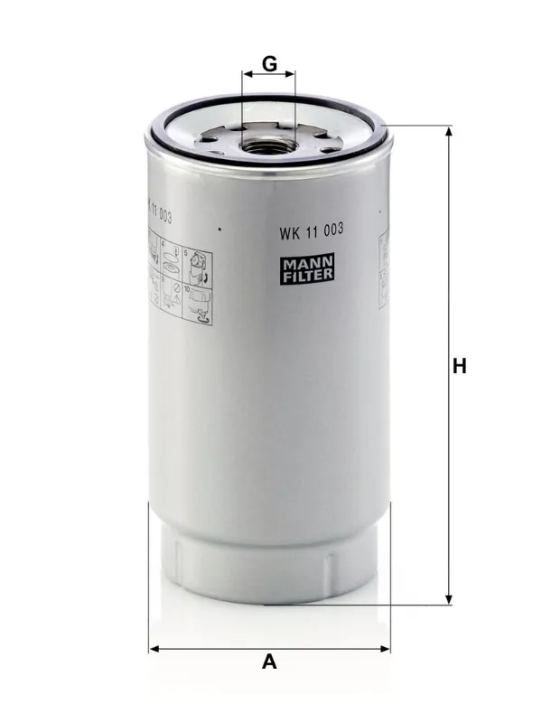 Паливний фільтр WK11003Z Mann-Filter