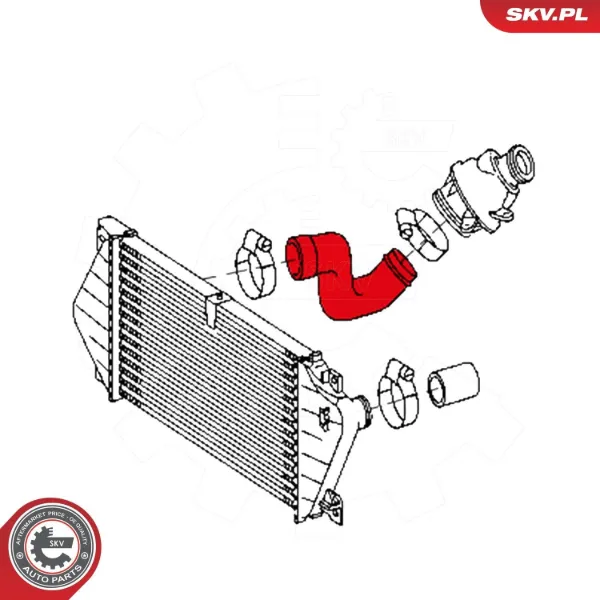 Шланг/патрубок интеркуллера 43SKV133 SKV
