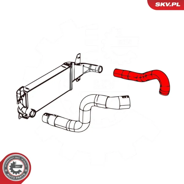 Шланг/патрубок интеркуллера 43SKV258 SKV