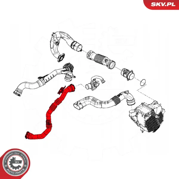 Шланг/патрубок интеркуллера 43SKV320 SKV