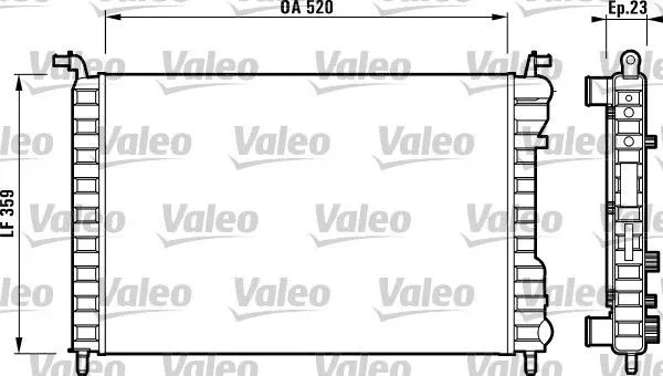 Радіатор 732812 VALEO