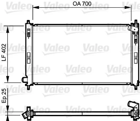 Радіатор 735200 VALEO