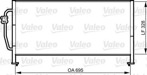 Радіатор кондиціонера 814306 VALEO