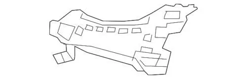 Купити A2138852300 Mercedes Кронштейн бампера переднього, лівий