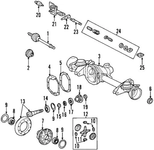 Сальник роздавальної коробки, передній вихідний A0179975547 Mercedes