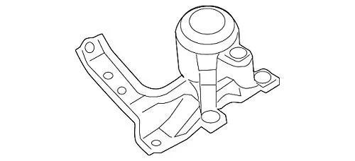 Подушка (опора) двигуна, права S2227041 Polcar