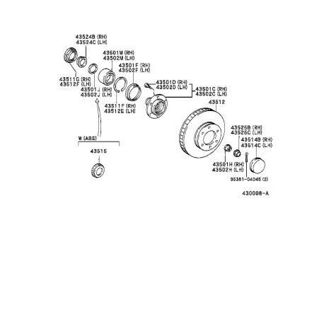 Сальник передньої маточини 9031295001 Toyota
