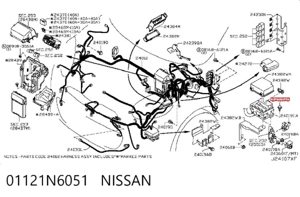  01121N6051 Nissan/Infiniti