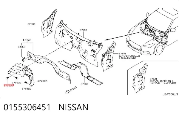  0155306451 Nissan/Infiniti